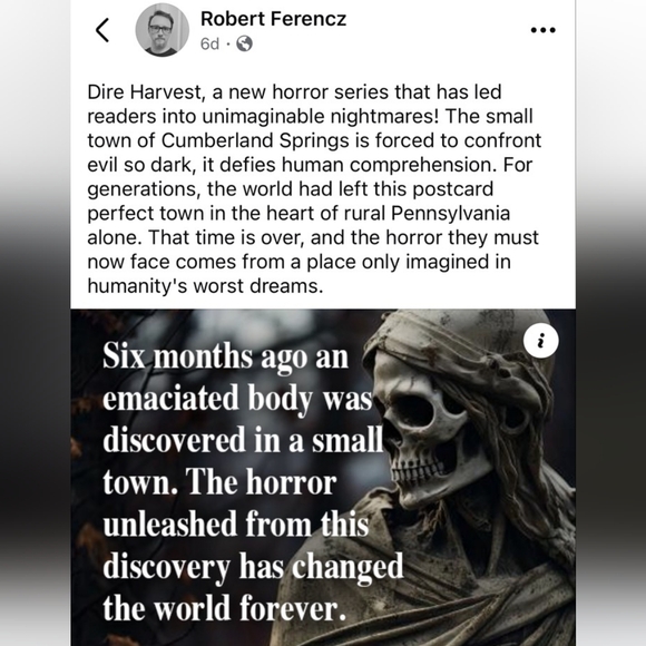 New Signed* BOL -Dire Harvest Book 2 By Robert Ferencz | Pic While Signing - Picture 5 of 5